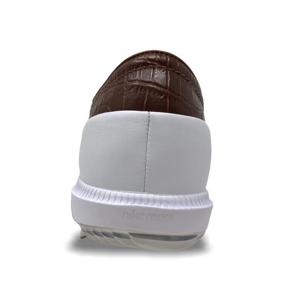 Nike Air Zoom Victory Tour Mens Golf Cleats White/Chrome-LT British Tan New$180 - Picture 6 of 7